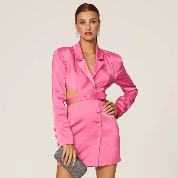 For Love And Lemons Dresses & Skirts - For Love and Lemons pink Marie blazer dress
